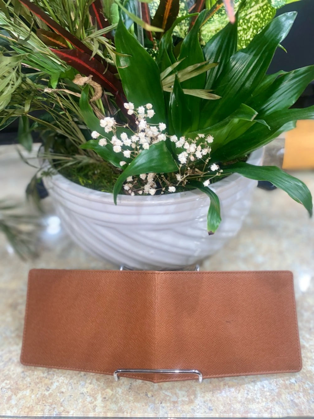 Louis Vuitton Vintage Brown Taiga Leather Unisex Card Holder Wallet SP0977 EUC - Picture 5 of 15